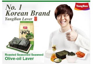 Seaweed Roasted Nori Laver Olive Oil Kim GIM 10SHEETS 30PACKS Korean