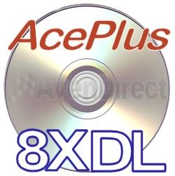 30pk Aceplus 8x Silver Shiny Double Dual Layer DVD R DL Free USPS