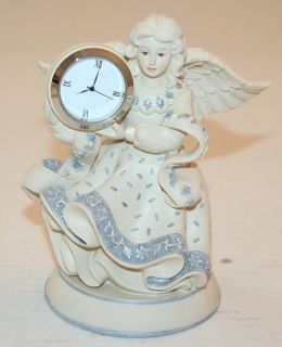 Sarahs Angels Collectibles DORIS Angel Figurine & Desk Clock 2002