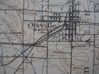 1903 Connecticut Reserve USGS Railroad Map Wooster Ohio Menonite