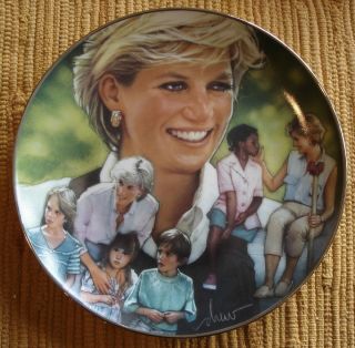Diana Princess of Wales Collector Plate Angel of Hope