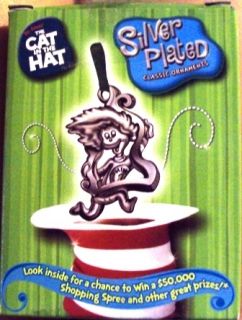Dr Seuss Christmas Tree Ornament Picture Perfect THING 2 Silver Plated