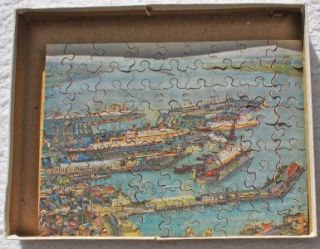  Line RMS Olympic Southampton Docks Victory Jigsaw Ocean Liner