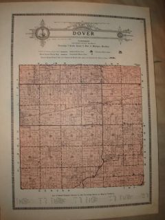 Dover Township Clayton Lenawee County Michigan Map