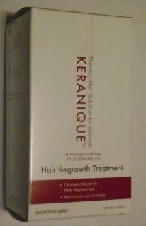 New SEALED Keranique Hair Growth Treatment One Month Supply Minoxidil