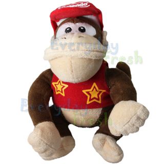 New Nintendo Super Mario Bros 12 Diddy Kong Plush Figure Doll Toy
