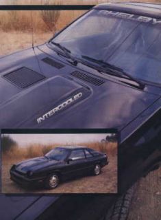 1987 Dodge Shelby Charger GLHS Sweet Color Article