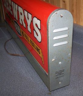WOW Old Antique Vintage 2 Sided Lighted Drewrys Beer Sign South Bend