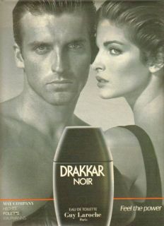1992 Drakkar Noir Eau de Toilette Guy Laroche Paris Ad