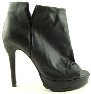 Dolce Vita Farrah Black Womens Shoes Platform Open Toe Ankle Booties 8