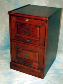 2 Drawer Cherry File Cabinet