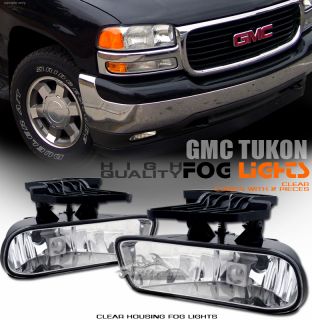  GMC Yukon/Yukon XL 1500 2500 OEM Clear Bumper Fog Lights Driving Lamps
