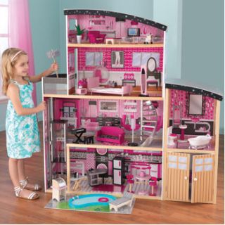  with the most glamorous dollhouse on the block Our Sparkle Mansion