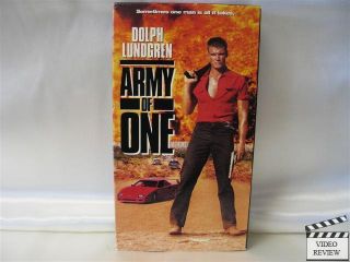  Army of One VHS Dolph Lundgren George Segal