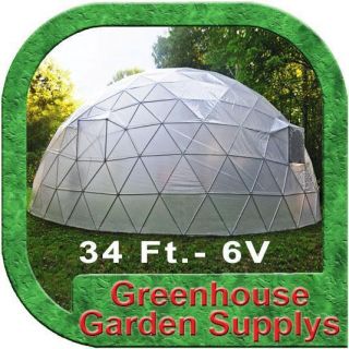  Aeroponic Greenhouse Geodesic Dome 34 ft 6V Frequency