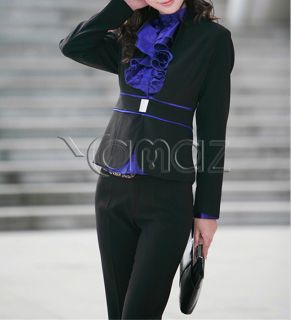 Women OL Three Piece Jacket Collar Business Formal Wear Suit Blazers