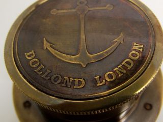BEAUTIFUL 2 NAUTICAL DESK CLOCK WITH DOLLOND, LONDON, MARINE COMPASS