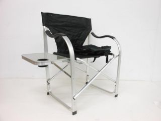  Mark SL1206 BLACK Black Heavy Duty Full Back Folding Directors Chair