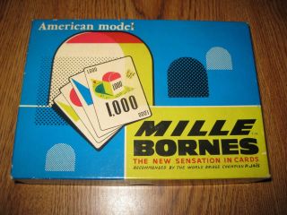 Mille Bornes 1960 Dujardin RARE First American Edition Complete Very