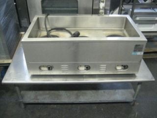  VERITY CV3WHS   3 Bay Well Electric 240V Steam Warming Table HOT DOG