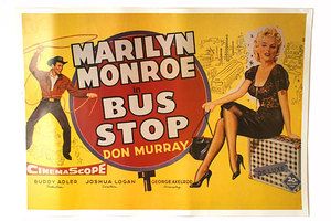 Marilyn Monroe Bus Stop Poster wtih Don Murray