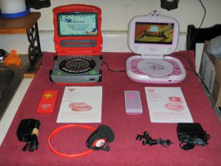 Disney Princess and 7 Disney Cars Portable DVD Players