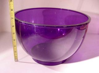 1970s Dansk Purple Acrylic Plastic Large Bowl Gunnar Cyren