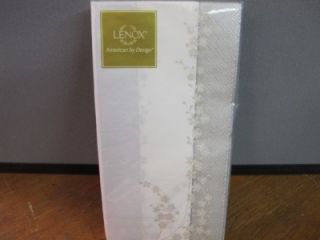 Lenox 16 Ct Pkg Bellina Silver Paper Guest Towels Buffet Napkins 3 Ply