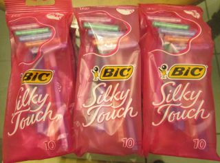  BIC Silky Touch Womens 10ct 30 Razors Brand New SEALED Packages