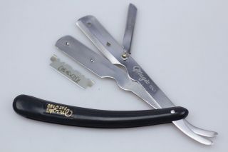 New Magic Srb Straight Edge Barber Razor Disposable Blade Italy Black