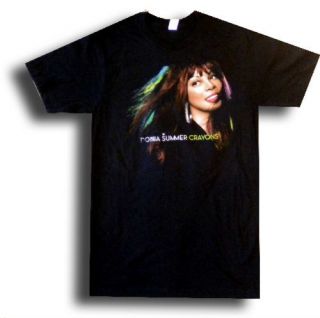 Donna Summer New MD Medium Black 2008 Crayons Tour Concert T Shirt Tee