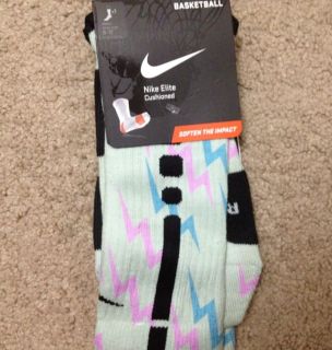Kevin Durant Socks Nike Elite Socks KD Easter Socks Sz Large