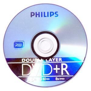 10 Philips DVD R DL Dual Double Layer 8 5GB 8x Disc