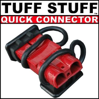  GAUGE ELECTRIC WINCH QUICK CONNECTOR / DISCONNECT PLUGS W/ DUST COVERS