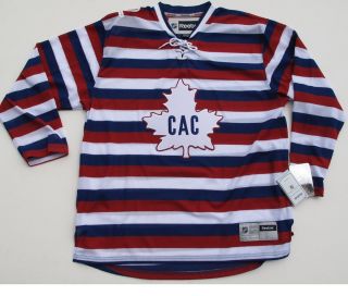  Montreal Canadiens Tri Color Premier Throwback Jersey Large