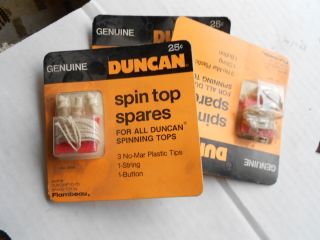 lot of 9 duncan spare top parts toy spinning tips new nos 3 packages