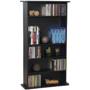 Atlantic Media Cabinet CD DVD Video Game Storage Shelf Rack Organizer