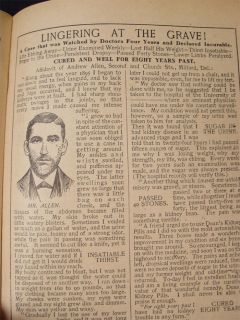 Doans Pills 1908 US Medical Advertising Census Booklet