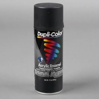 Dupli Color Paint General Purpose Enamel Flat Black 12 oz. Aerosol Ea