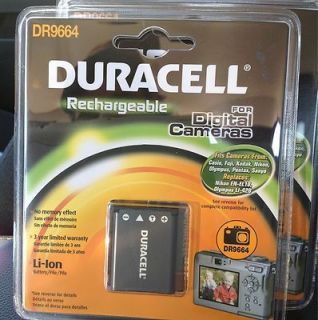 Duracell Rechargeable DR9664 Battery Nikon EN EL10 Olympus LI42B