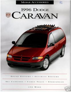 1996 Dodge Grand Caravan Accessories Sales Brochure