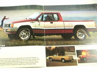 1988 88 Dodge RAM 50 Pickup Truck Brochure Sport Power