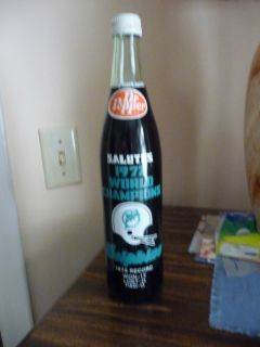 Miami Dolphins 1972 Perfect Season Dr Pepper Bottle