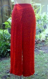 VTG Platinum Dorothy Schoelen Pants 14 Short Red Orange Magenta German