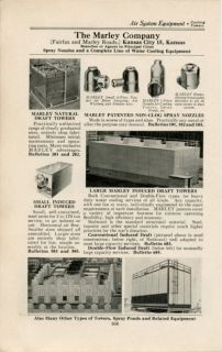 Marley Company Cooling Towers Draft Asbestos WWII Ad Transite 1944