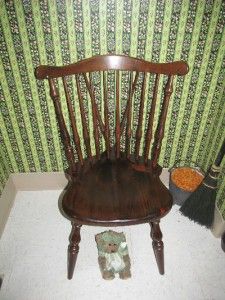  Antiqued Old Tavern Pine Scroll Back Duxbury Chair 12 6060