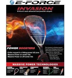 Every year E Force has one of the most powerful racquetball racquets