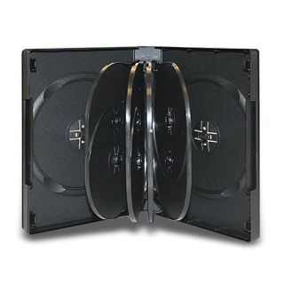 20 Multi 10 Disc DVD Cases CD Storage Black Holds Ten