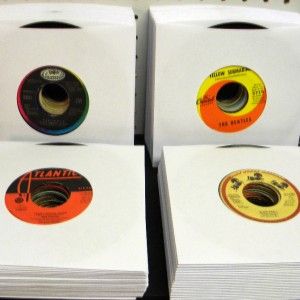 Lot of 100 7 45 RPM Singles ROCK, POP, R&B, COUNTRY Elvis/Beatles/CCR