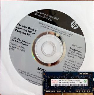 HP Windows 8 Professional 64 Bit DVD PC Laptop 1GB RAM